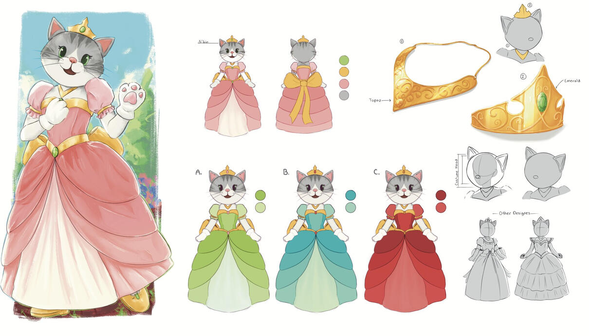 Scarland Artbook - Queen Jellie Design Page