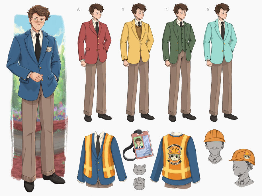 Scarland Artbook - CEO Scar Design Page